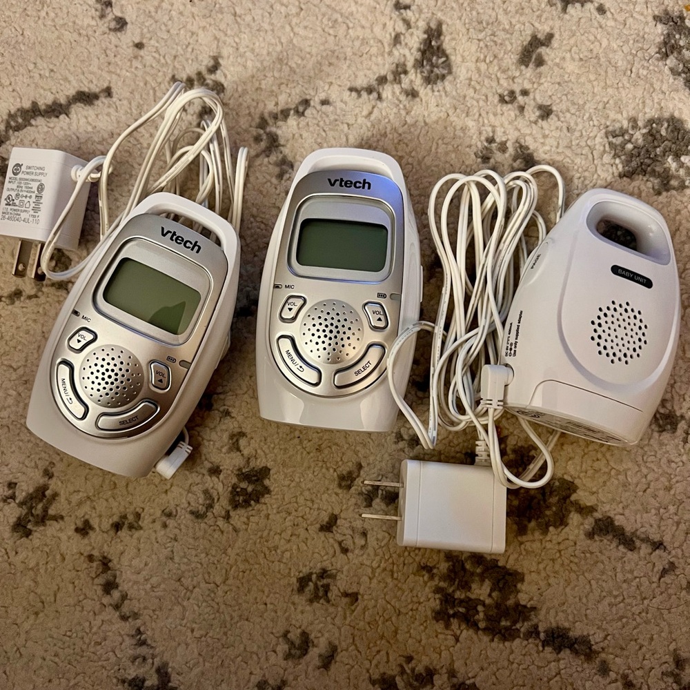 VTech White Baby Monitor Set